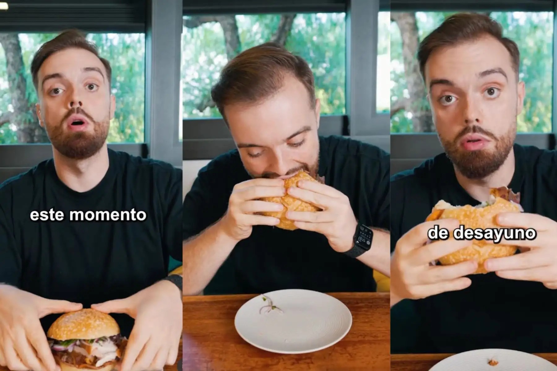 Tras anunciar al ganador, Ibai prueba el tradicional pan con chicharrón peruano y comparte el momento en redes.